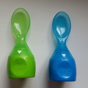 FREE!!  EUC Munchkin Food Pouch Spoon Tips